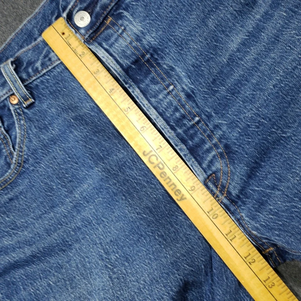 Levi Premium Big E Jeans Mens 38x34 Blue Medium Wash Denim Button Fly‎